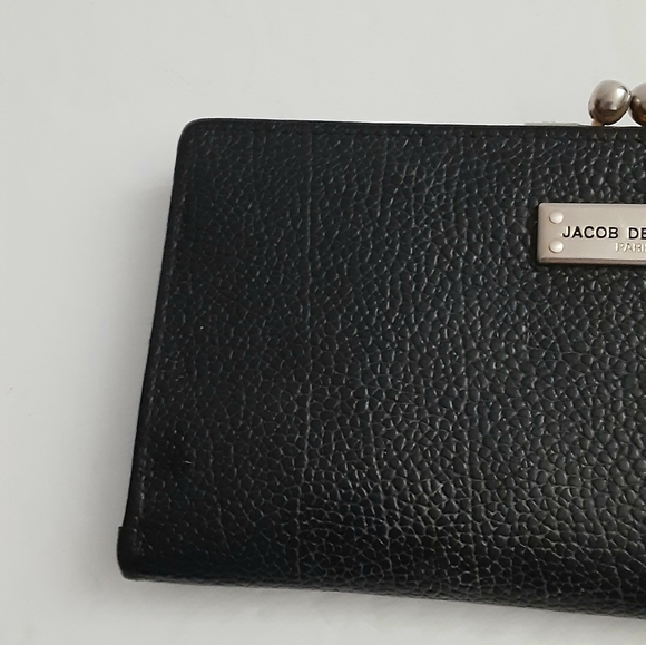 Jacob de Julia Paris black pebbled leather wallet - Picture 7 of 16